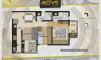 Imagem 4: MOVE JARDIM – LANÇAMENTO EM SANTO ANDRÉ – ATÉ 101M² – 1 A 2 DORMITÓRIOS – 1 VAGA
