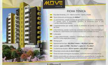 Imagem 2: MOVE JARDIM – LANÇAMENTO EM SANTO ANDRÉ – ATÉ 101M² – 1 A 2 DORMITÓRIOS – 1 VAGA