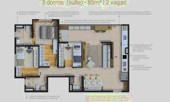 Imagem 3: PALATIUM IPIRANGA – LANÇAMENTO – SÃO PAULO – 66 A 82M² – 2 A 3 DORMS – 1 A 2 SUÍTES – 1 A