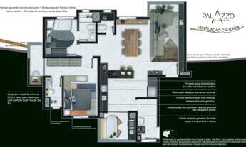 Imagem 7: PALAZZO ELEVATO – SANTO ANDRÉ – 100m² | 3 SUÍTES | 2 VAGAS | 3 VARANDAS
