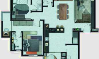 Imagem 4: PALAZZO ELEVATO – SANTO ANDRÉ – 100m² | 3 SUÍTES | 2 VAGAS | 3 VARANDAS