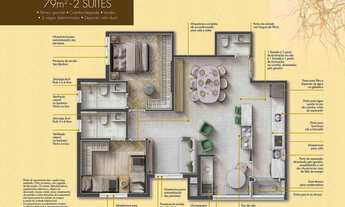 Imagem 5: RAÍZES LORENZINI – LANÇAMENTO – SÃO CAETANO – 68 E 79M² – 2 E 3 DORMS (SUÍTE) – ATÉ 2 VAGA
