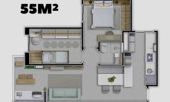 Imagem 2: RESIDENCIAL E-MOTION – SÃO BERNARDO DO CAMPO – PRONTO PARA MORAR – 55M² – 2 DORMITÓRIOS –