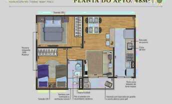 Imagem 2: SOLLARIUM PARK MBIGUCCI – LANÇAMENTO – SÃO BERNARDO – 48,04M² – 2 DORMITÓRIOS – 1 VAGA