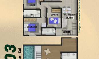 Imagem 2: Cobertura com 3 quartos, 78,33m², à venda em João Pessoa, Aeroclube