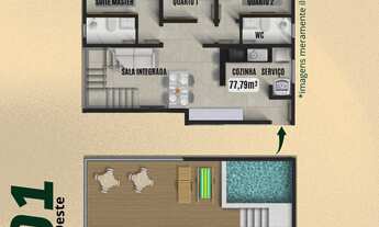 Imagem 6: Cobertura com 3 quartos, 78,33m², à venda em João Pessoa, Aeroclube