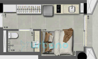 Imagem 6: Studio à venda em São Paulo, Pinheiros, com 1 quarto, 22,18m²