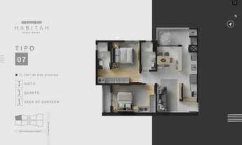 Imagem 2: Apartamento na planta com 2 dormitórios sendo 1 suíte, 1 vaga de garagem na Praia Brava em