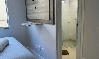 Imagem 5: Apartamento mobiliado com 2 dormitórios sendo 1 suíte e 1 vaga de garagem em Perequê -Port