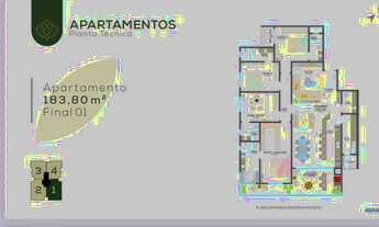 Imagem 4: Apartamento com 3 suítes e 2 vagas de garagem na Praia Brava - Itajai