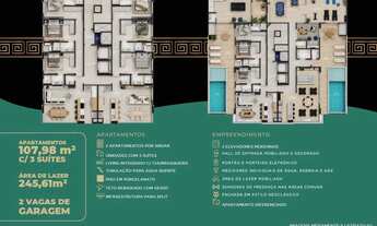 Imagem 2: Apartamento 3 suítes e 2 vagas de garagem em Balneário Perequê/SC