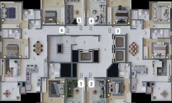 Imagem: MALLORY SQUARE - Apto 1701 com 3 dormitórios