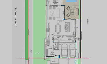Imagem 5: Casa com 4 dormitórios à venda sendo 4 suítes, 343 m² por - R$ 7.000.000,00 - Vivapark Por