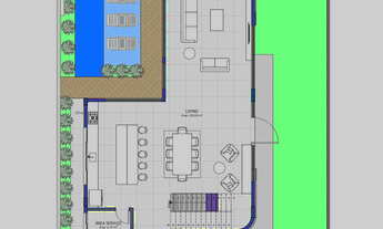Imagem 6: Casa com 4 dormitórios à venda sendo 4 suítes, 323.85 m² por - R$ 7.200.000,00 - Vivapark