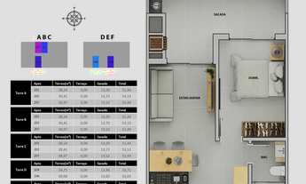 Imagem 2: Apartamento 2 Dormitórios para venda em Florianópolis - SC