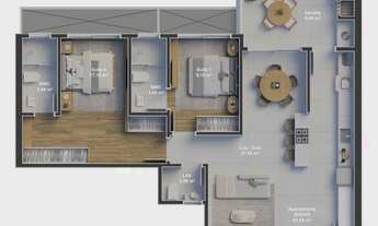 Imagem 6: Apartamento 2 Dormitórios para venda em Florianópolis - SC