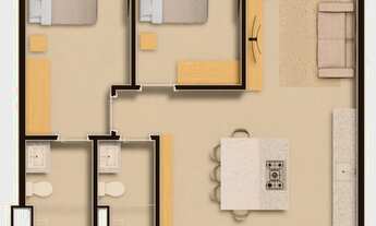 Imagem 6: Apartamento 2 Dormitórios para venda em Florianópolis - SC