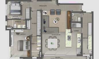 Imagem 6: Apartamento 3 Dormitórios para venda em Florianópolis - SC