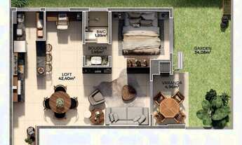 Imagem 5: Apartamento 1Dormitório para venda em Florianópolis - SC