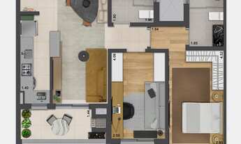 Imagem 6: Apartamento 2 Dormitórios para venda em Florianópolis - SC