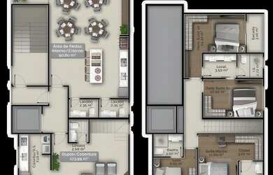 Imagem 5: Apartamento 3 Dormitórios para venda em Palhoça - SC