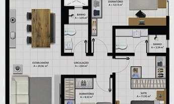 Imagem 4: Apartamento 3 Dormitórios para venda em São José - SC