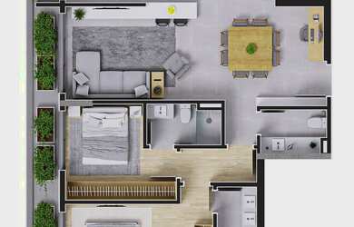 Imagem 2: Apartamento 3 Dormitórios para venda em Florianópolis - SC