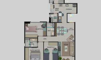 Imagem 7: Edf. Ocean Wey Apartamento com 3 dormitórios