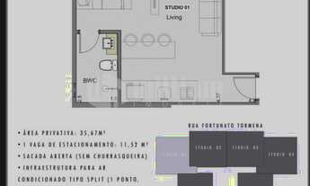 Imagem 7: ![CDATA[ABSOLUTO STUDIOS]]>, 1 dormitório na Rua Fortunato Tormena