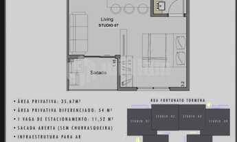 Imagem 3: ![CDATA[ABSOLUTO STUDIOS]]>, 1 dormitório na Rua Fortunato Tormena