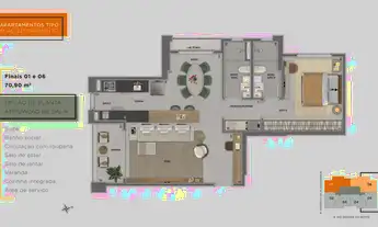 Imagem 3: Apartamento Garden à venda, no Flow, em Belo Horizonte, Savassi, com 2 quartos, 149.5m²