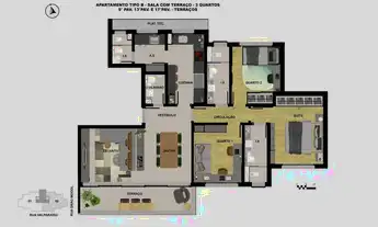 Imagem 4: Apartamento à venda, no S1ON by MIP, em Belo Horizonte, Sion, com 3 quartos, 91.39m²