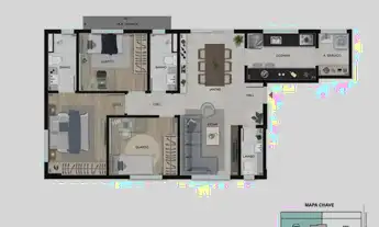 Imagem 6: Apartamento à venda, no Jaya, em Belo Horizonte, Serra, com 2 quartos, 73.53m²