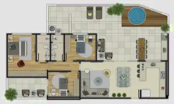 Imagem 4: Cobertura à venda, no Viena, em Belo Horizonte, Nova Suíssa, com 4 quartos, 182.06m²