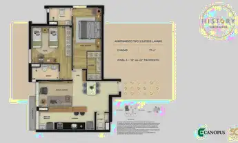 Imagem 6: Apartamento à venda, no History em Belo Horizonte, Boa Viagem, com 3 quartos, 112.14m²