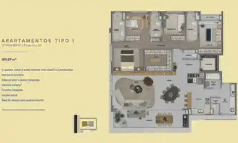 Imagem 4: Apartamento Garden à venda no Casa Aleixo com 4 quartos e 221m²