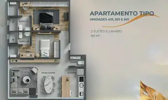 Imagem 2: Apartamento Garden à venda, no Brisa Savassi em Belo Horizonte, Savassi, com 2 quartos, 10