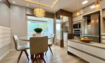 Imagem 4: Apartamento com 3 quartos, sendo 01 suíte, outro usado como closet, com varanda gourmet no