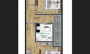 Imagem 4: Sobrado Geminado moderno, com 1 suíte + 2 dormitórios no Iririú