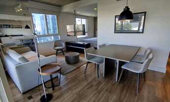 Imagem 2: Apartamento 63m²- Totalmente mobiliado 01 dormitório para locação, 1 vaga de garagem, no c