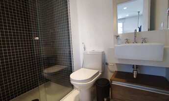 Imagem 5: Apartamento 63m²- Totalmente mobiliado 01 dormitório para locação, 1 vaga de garagem, no c