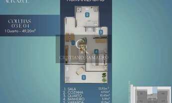 Imagem 3: Apartamento à venda, em Cabo Frio, Passagem, com 1 quarto, 49,20m²