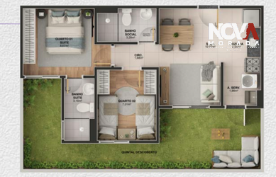 Imagem 3: Essa é a chance de sair do aluguel! Entrada a partir de R$1.000,00 e ITBI e Registro parce