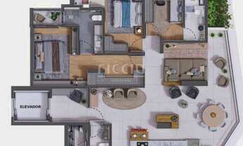 Imagem 7: 3 dormitórios, 3 suíte, 4 banheiro, 2 vagas na garagem, 149M² de Área Construída