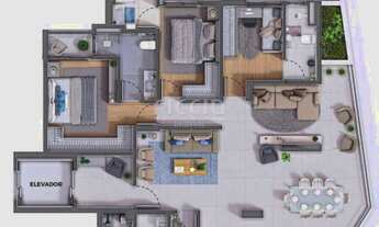 Imagem 4: 3 dormitórios, 3 suíte, 4 banheiro, 2 vagas na garagem, 149M² de Área Construída