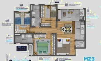 Imagem 5: 3 dormitórios, 1 suítes, 2 banheiro, 1 vaga na garagem, 71M² de Área Construída