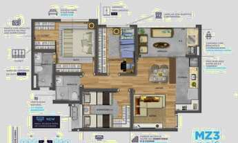 Imagem 3: 3 dormitórios, 1 suítes, 2 banheiro, 1 vaga na garagem, 71M² de Área Construída