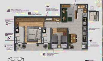 Imagem 5: 2 dormitórios, 1 suítes, 2 banheiro, 1 vaga na garagem, 68M² de Área Construída