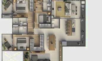 Imagem 6: 3 dormitórios, 2 suíte, 2 banheiro, 2 vagas na garagem, 88M² de Área Construída