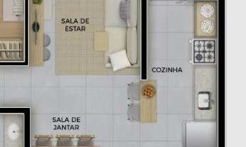 Imagem 3: 3 dormitórios, 1 suítes, 2 banheiro, 1 vaga na garagem, 67M² de Área Construída